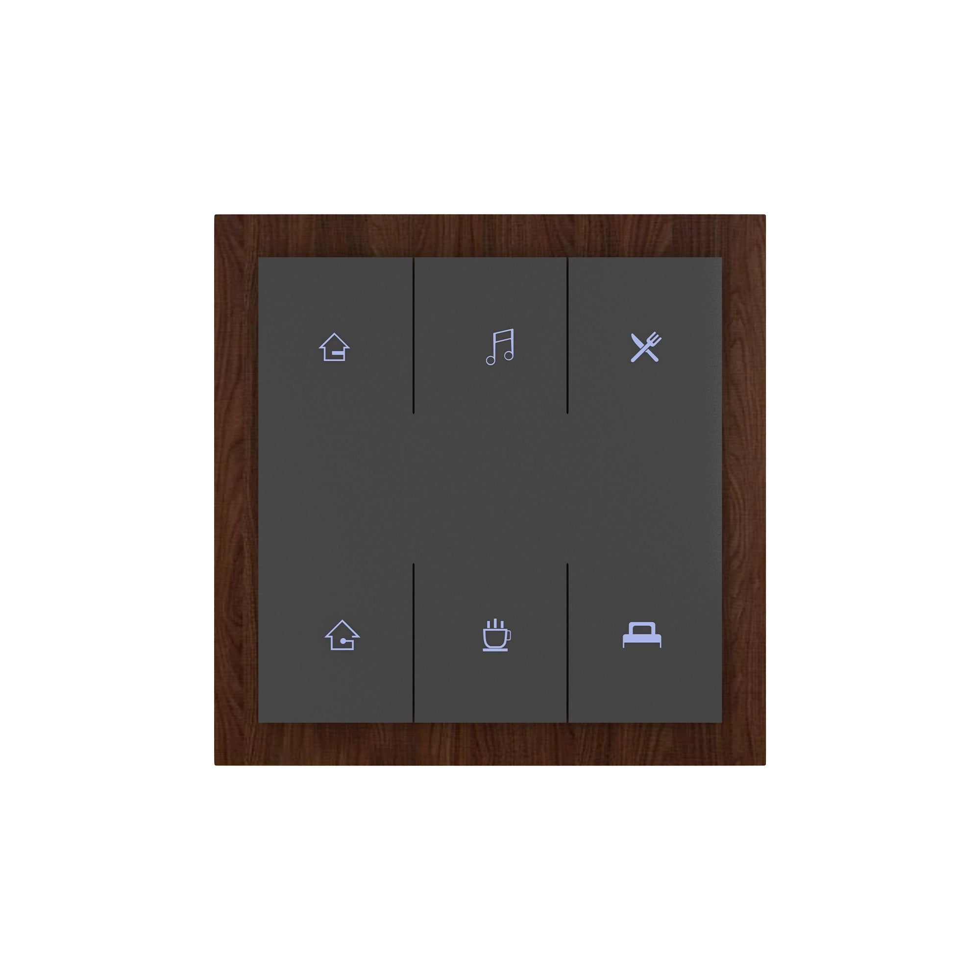 Luxury Smart Switches - Mahogany