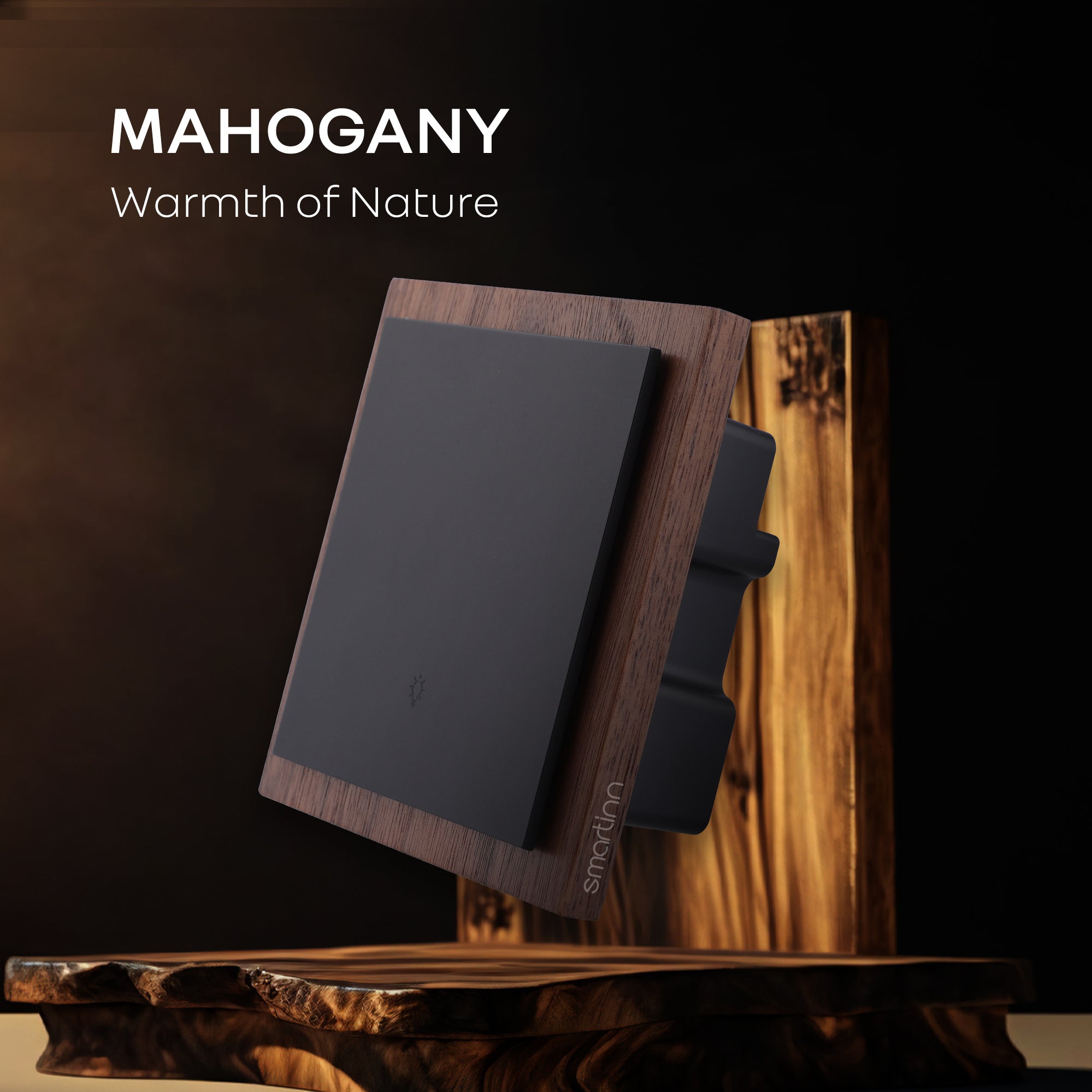Luxury Smart Switches - Mahogany