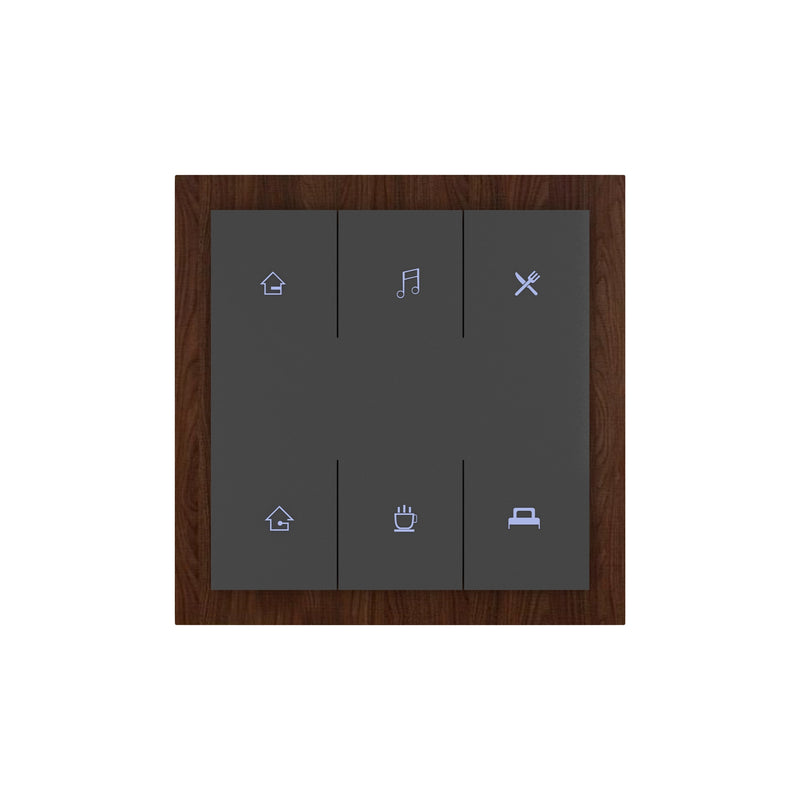 Luxury Smart Switches - Mahogany