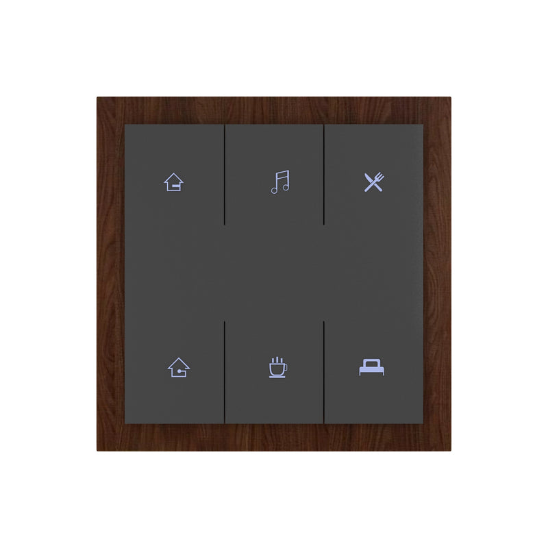 Luxury Smart Switches - Mahogany